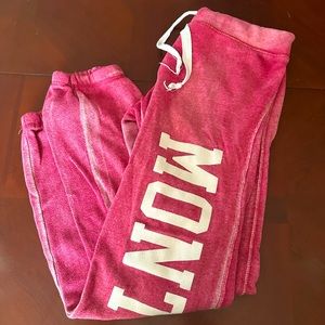 MV Sport Montauk distressed pink sweatpants